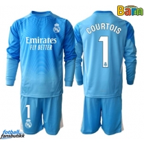 Real Madrid Thibaut Courtois #1 Keeper Hjemmedraktsett Barn 2025-26 Langermet (+ Korte bukser)